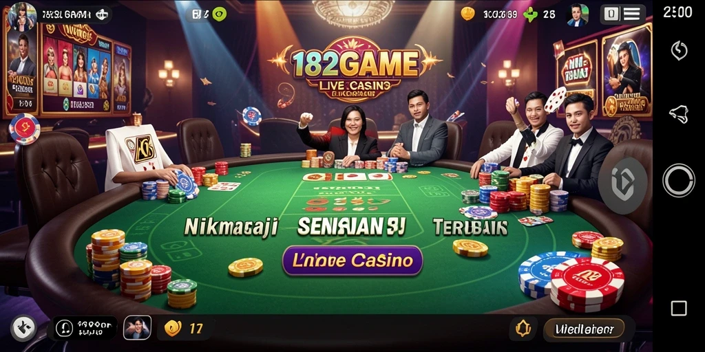 Gameplay Live Casino yang menegangkan dan interaktif di 182GAME.