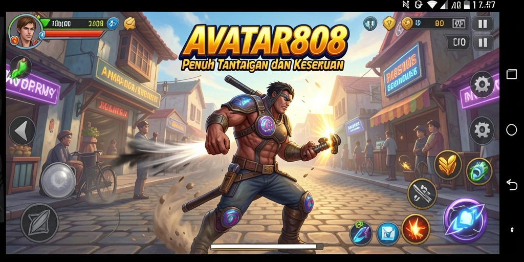 Screenshot dari gameplay seru AVATAR808 dengan aksi cepat.