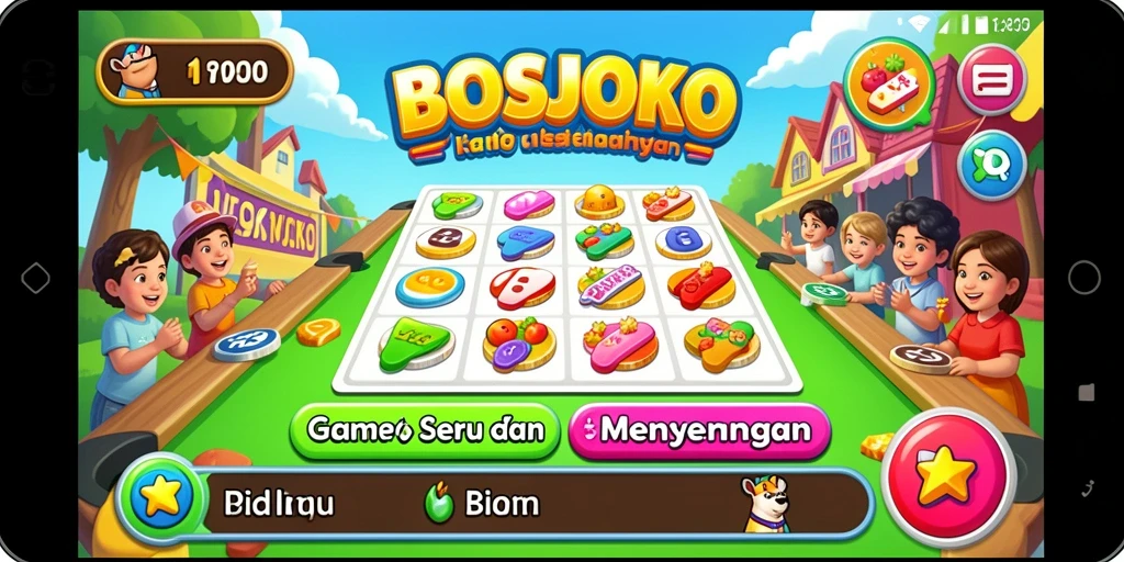 Tampilan screenshot menarik dari gameplay Bingo di BOSJOKO.