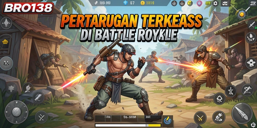 Gameplay seru BRO138 dalam mode Battle Royale yang mendebarkan.