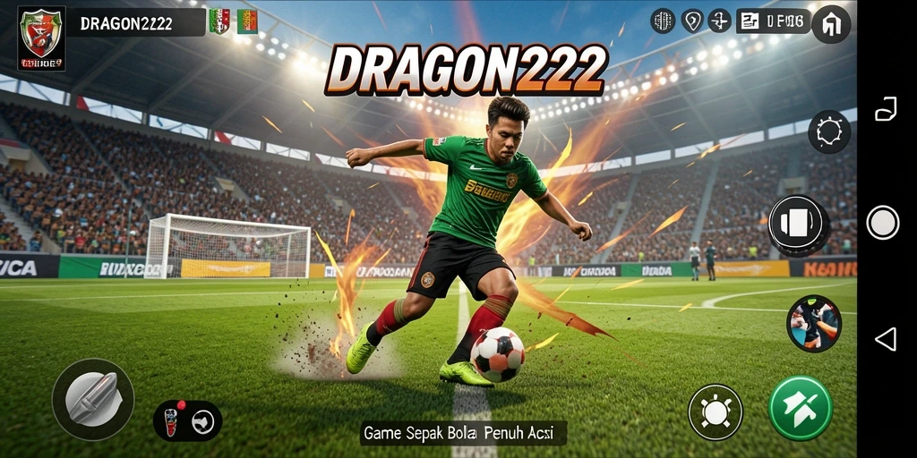Gameplay intens di lapangan sepak bola DRAGON222.