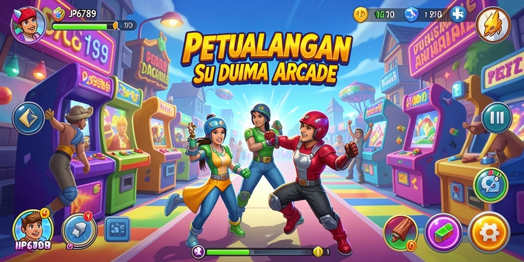 Screenshot dari gameplay JP6789 yang menunjukkan aksi seru di dunia arcade.