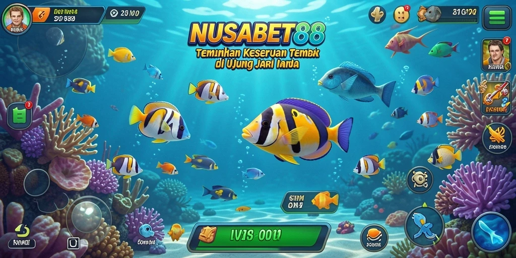 Tampilan gameplay NUSABET88 menembak ikan yang seru dan menantang.
