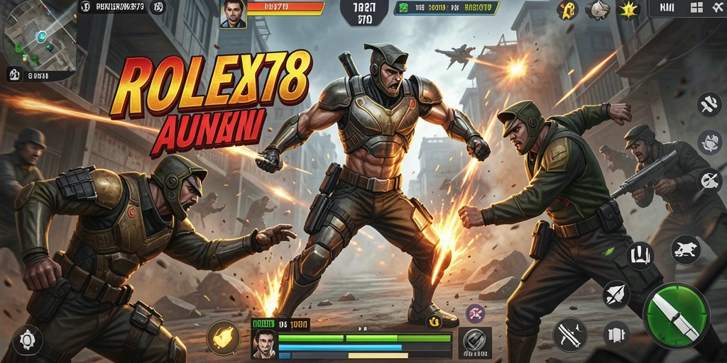 Tampilan screenshot dari gameplay menegangkan di ROLEX878.