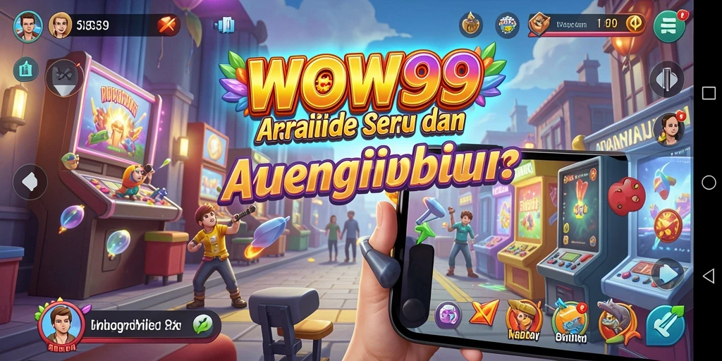 Tampilan gameplay seru dan menantang dari WOW99 di layar.